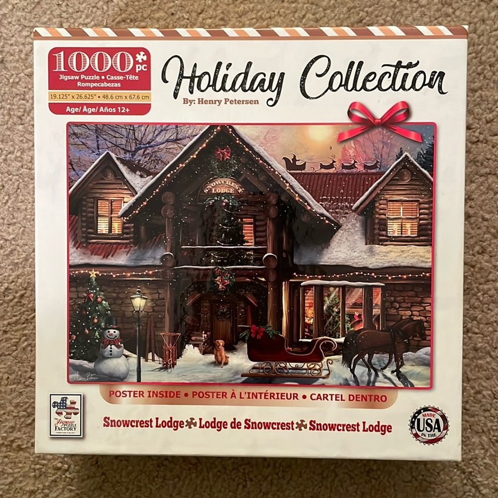 1000 Piece Puzzle “Snowcrest Lodge” by Henry Peterson